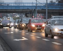 Korki spowodowane wypadkiem przy Hallera