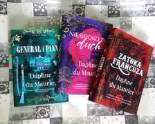 <p>Daphne du Maurier, &bdquo;Generał i Panna&rdquo;, przekład Anna Bańkowska, &bdquo;Niespokojny duch&rdquo;, przekład Jacek Żuławnik, &bdquo;Zatoka Francuza&rdquo; przekład Magdalena Słysz, Wydawnictwo Albatros</p>
<p class="MsoNormal">&nbsp;</p>
<p class="MsoNormal">&nbsp;</p>
<p class="MsoNormal">&nbsp;</p>