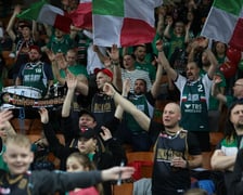 Zdjęcie z niedzielnego meczu koszykarskiego Śląska Wrocław w Hali Stulecia