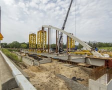 Budowa nowych mostów Chrobrego, wrzesień 2022