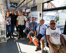 Uroczystość nadania tramwajowi imienia Ryszarda Szurkowskiego, 7 sierpnia 2024, zajezdnia Borek