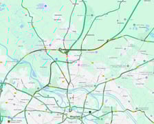 Korek na AOW koło stadionu