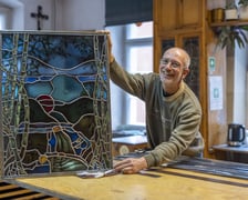 Pracownia witraży Zbigniewa Jaworskiego na Ostrowie Tumskim we Wrocławiu