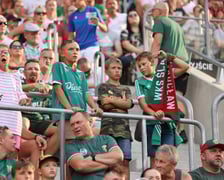 Taka atmosfera panowała na trybunach podczas meczu Śląsk Wrocław - Lech Poznań.