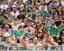 Taka atmosfera panowała na trybunach podczas meczu Śląsk Wrocław - Lech Poznań.