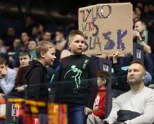 Mecz koszykówki w hali Orbita