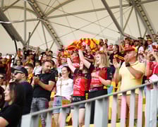 Kibice podczas meczu żużlowego Betard Sparta Wrocław - Motor Lublin na Stadionie Olimpijskim we Wrocławiu - 9 sierpnia 2024 r.