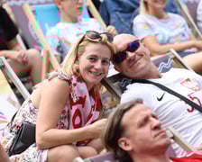 Finałowy mecz Polska-Francja  w siatkówce mężczyzn - Strefa Kibica w Porcie Węglowym we Wrocławiu