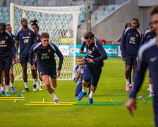 Reprezentacja Francji na treningu we Wrocławiu