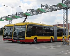 Elektryczne autobusy eCitaro na zajezdni autobusowej Obornicka