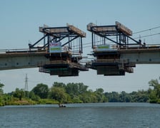 Budowa mostu nad Odrą w ramach powstającej trasy AWW