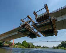 Budowa mostu nad Odrą w ramach powstającej trasy AWW