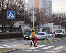 Ulica Powowicka pierwszego dnia po remoncie