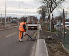 Prace prowadzone na ulicy Kosmonautów - 13 stycznia 2023 r.