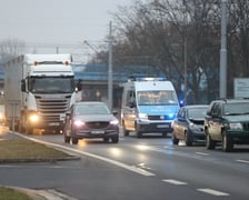 Korki spowodowane wypadkiem przy Hallera