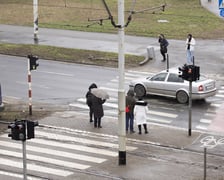 Przejście dla pieszych na placu Powstańców Warszawy