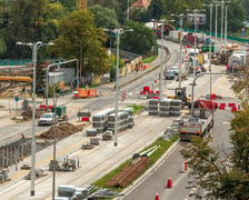 Budowa linii tramwajowej przez Popowice - rok 2022.