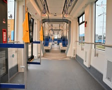Wnętrze Pesy Twist 146N o numerze 3401 - pierwszego tego typu tramwaju w MPK Wrocław.