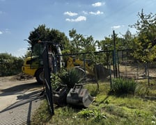 <p>Początek budowy drogi do mostu na Muchoborze Małym, 5 września 2024</p>