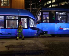 Zderzenie dwóch tramwajów na placu Dominikańskim we Wrocławiu