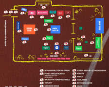 Mapa miasteczka festiwalowego we Wrocławiu