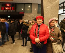 Kolejka w Panoramie Racławickiej