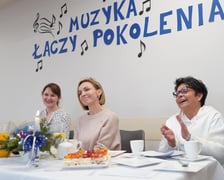 <p>Anna Wyszkoni spotkała się z seniorami w Dziennym Domu Pomocy przy Skoczylasa 8 w Leśnicy</p>