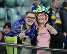 Mecz Ligi Narodów UEFA Ukraina - Czechy na Tarczyński Arenie Wrocław. Zdjęcia kibiców