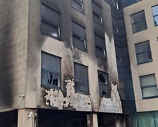 Płomienie pojawiły się na Uniwersytecie Przyrodniczym w czwartek, 13 października
