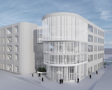 <p>Karolina Zawada, Gabriel Mikuś zaprojektowali innowacyjny budynek uczelni przy pl. Maxa Borna</p>