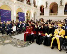 <p>Uroczystość inauguracji roku akademickiego 2023/2024 w Muzeum Narodowym 9 października 2023 r.</p>
