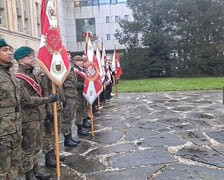 Uroczystość pod pomnikiem Pomordowanych Profesorów Lwowskich z okazji Święta Wrocławskiej Nauki