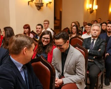 Uroczystość wręczenia dyplomów laureatom Studenckiego Programu Stypendialnego. Wrocław, 21 lutego 2024