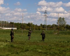 Ćwiczenia w szkole oficerskiej realizowano na podstawie doświadczeń z frontu w Ukrainie
