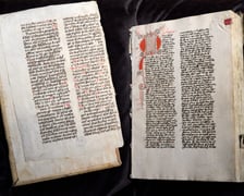 Prezentacja odzyskanego rękopisu dzieł św. Augustyna w Bibliotece Uniwersyteckiej