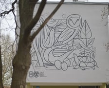 Nowy mural Oteckiego na budynku Katedry Epizootiologii z Kliniką Ptaków i Zwierząt Egzotycznych Uniwersytetu Przyrodniczego we Wrocławiu