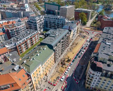 <p>Budowa węzła Drobnera-Dubois. Zdjęcie z 22 kwietnia 2026. Spojrzenie na ulicę Dubois&nbsp;</p>