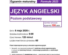 Matura 2026. Arkusz CKE z języka angielskiego