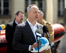 Konferencja prasowa na temat nawiązania współpracy przez MPWiK z Komendą Miejską Straży Pożarnej we Wrocławiu, 14 maja 2026