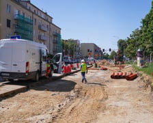 Ulica Gajowicka w trakcie przebudowy - maj 2026 rok