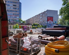 Ulica Gajowicka w trakcie przebudowy - maj 2026 rok