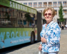 Halina Nogaj, seniorka. Konferencja prasowa dotycząca Silverbusa, Wrocław, 8 czerwca 2026