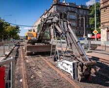 Remont torowiska na ulicy Trzebnickiej