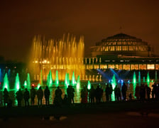 Hala Stulecia we Wrocławiu. Pokaz fontanny