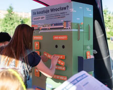 Tablica „Ile kosztuje Wrocław”  - tu można zgadywać ile kosztują usługi miejskie