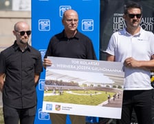 Briefing prasowy ws. podpisania umowy na projekt kompleksowej modernizacji Wrocławskiego Welodromu im. Wernera Józefa Grundmanna.