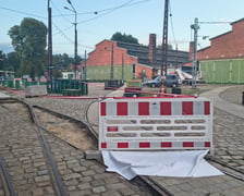 <p>Zajezdnia Dąbie, 10.08.2026. Szpilkostrada w budowie.</p>