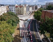 Budowa węzła Drobnera-Dubois. Zdjęcie z wtorku 18 sierpnia 2026