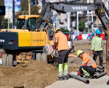 Budowa węzła Drobnera-Dubois. Zdjęcie z wtorku 18 sierpnia 2026
