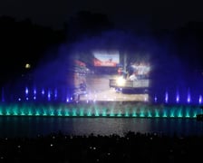 Wyjątkowy pokaz fontanny multimedialnej o powodzi tysiąclecia - Pergola przy Hali Stulecia. 23 lipca 2022 r.
